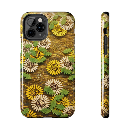Japanese Dandelion Morning Glow Tough Phone Case | Kamisaka Sekka 1901 | Meiji Era Art