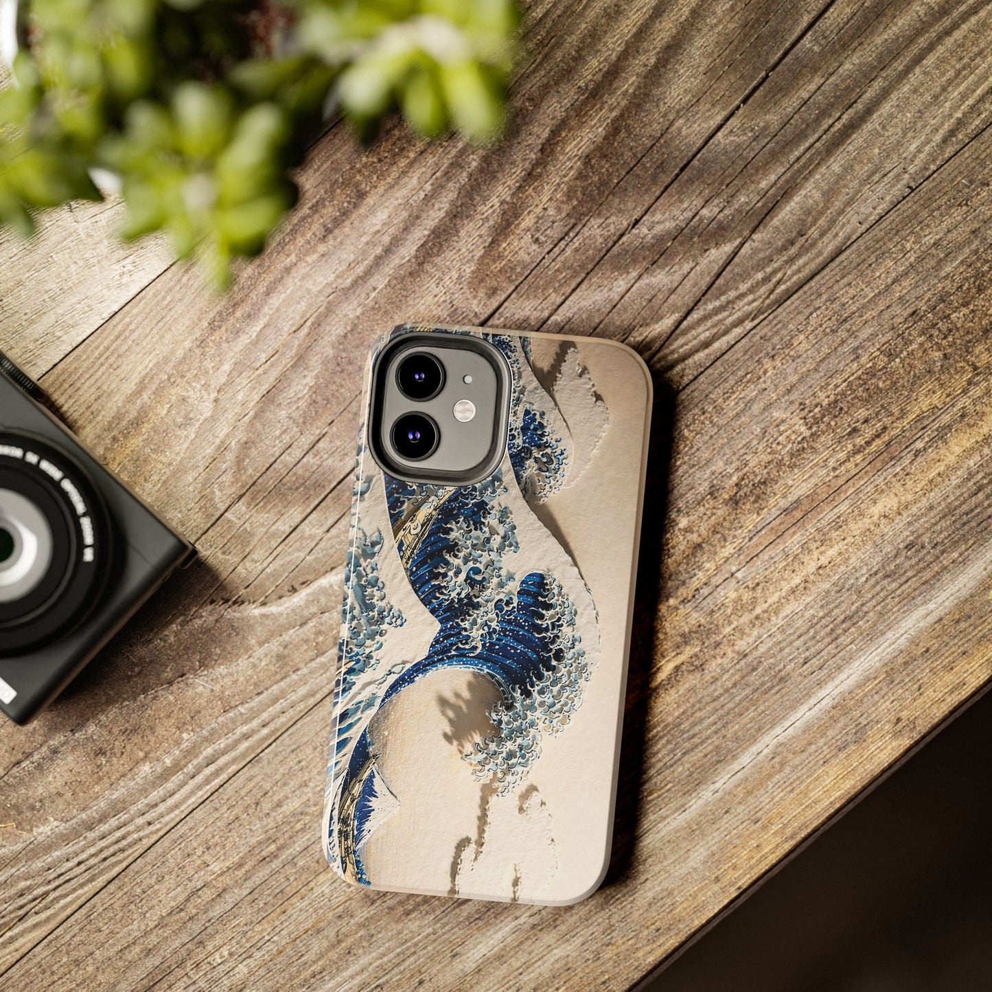 Great Wave 3D Embossed Tough Phone Case – Hokusai Japanese Art