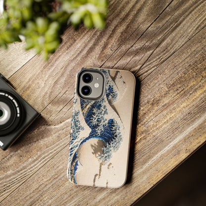 Great Wave 3D Embossed Tough Phone Case – Hokusai Japanese Art