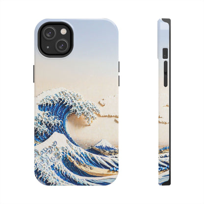 Japanese Great Wave Morning Glow Phone Case | Hokusai 3D Art | Edo Era Masterpiece