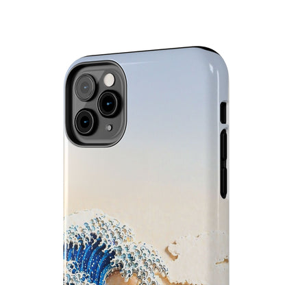 Japanese Great Wave Morning Glow Phone Case | Hokusai 3D Art | Edo Era Masterpiece