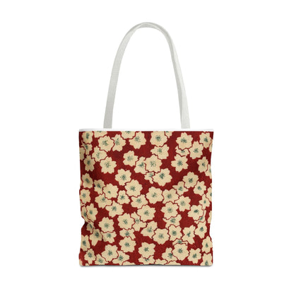 Japanese Sakura Tote Bag - Taisho Era Chiyogami Washi Pattern Vintage Design