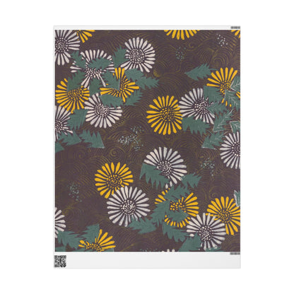 Meiji Kasakasa Stories | Japanese Dandelion Wrapping Paper | Kamisaka Sekka Zuanbyakushu 1901