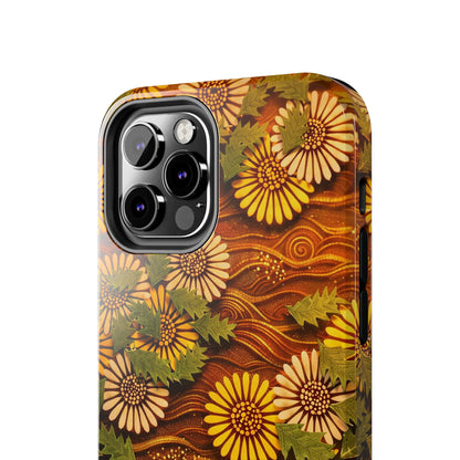 Japanese Dandelion Sunset Glow Tough Phone Case | Kamisaka Sekka 1901 | Meiji Era Art