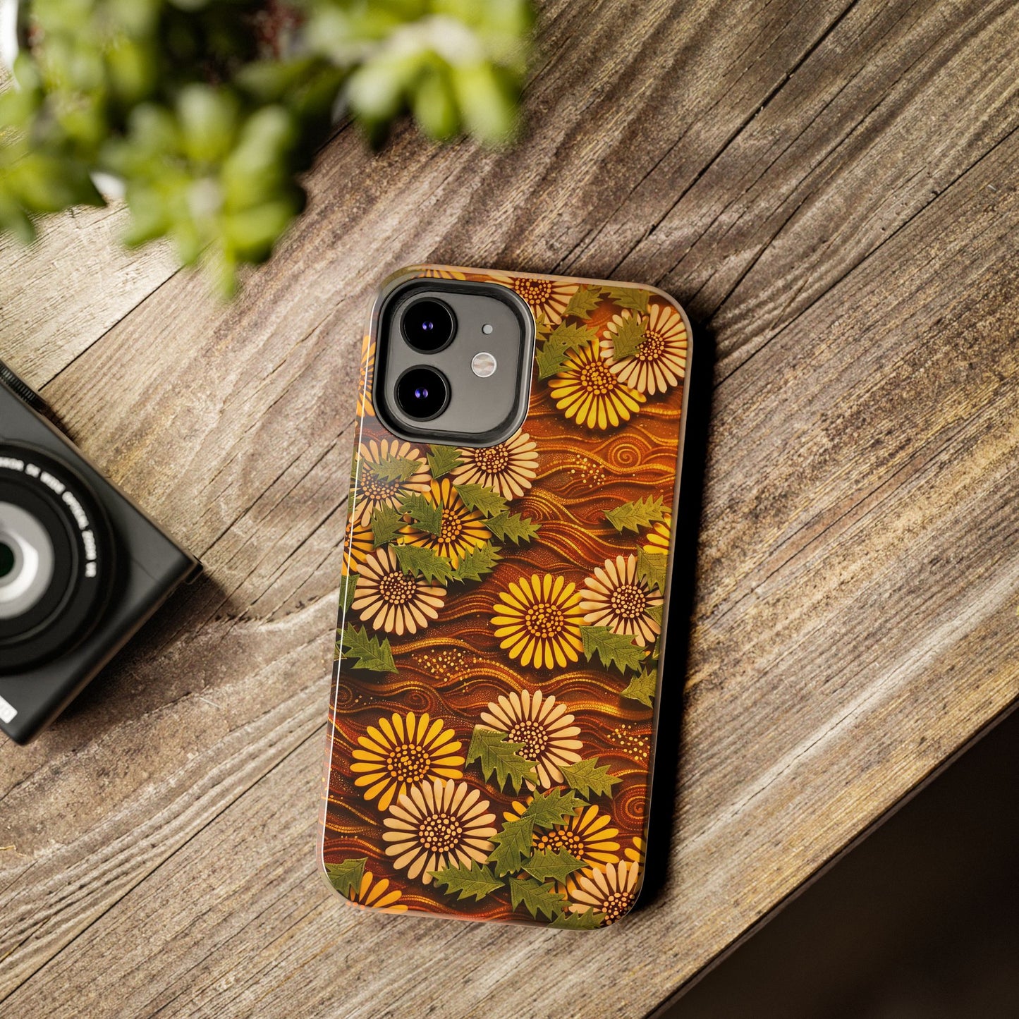 Japanese Dandelion Sunset Glow Tough Phone Case | Kamisaka Sekka 1901 | Meiji Era Art