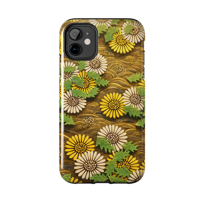 Japanese Dandelion Morning Glow Tough Phone Case | Kamisaka Sekka 1901 | Meiji Era Art