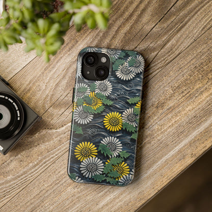 Japanese Dandelion Moonlight Tough Phone Case | Kamisaka Sekka 1901 | Meiji Era Art