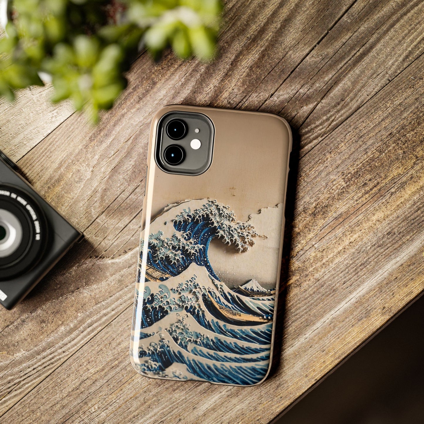 Japanese Great Wave Phone Case | Hokusai Katsushika 3D Art | Edo Era Masterpiece | Fuji Mountain