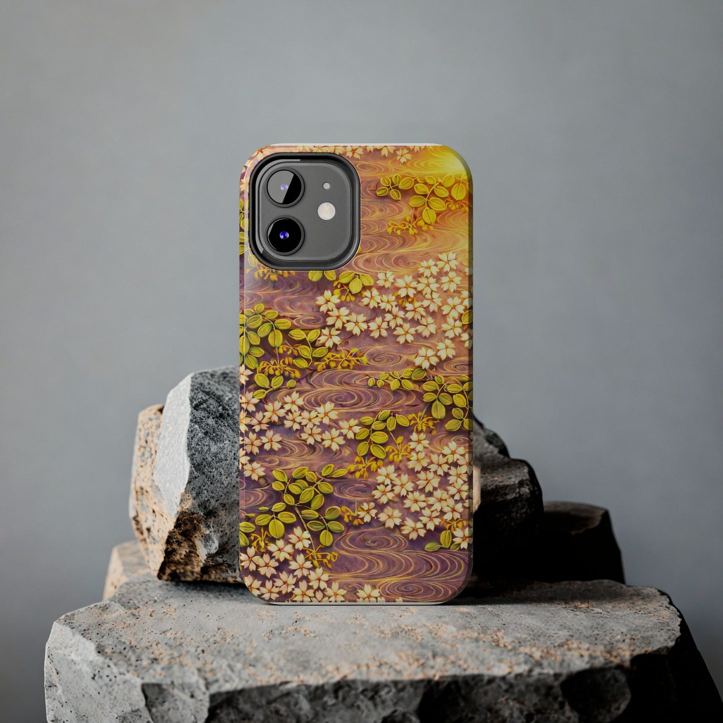 Sakura River Morning Light Phone Case – Japanese Chiyogami Inspired