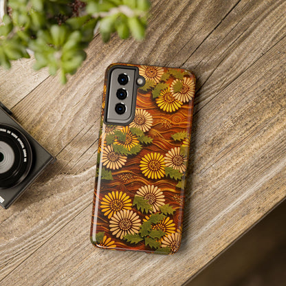 Japanese Dandelion Sunset Glow Tough Phone Case | Kamisaka Sekka 1901 | Meiji Era Art