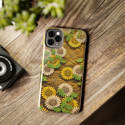 Japanese Dandelion Morning Glow Tough Phone Case | Kamisaka Sekka 1901 | Meiji Era Art