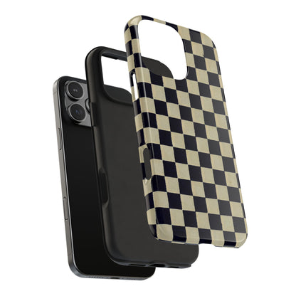 Ichimatsu Check Phone Case | Japanese Chiyogami Art | Taisho Modern Design 1926