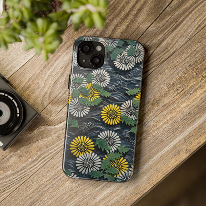 Japanese Dandelion Moonlight Tough Phone Case | Kamisaka Sekka 1901 | Meiji Era Art