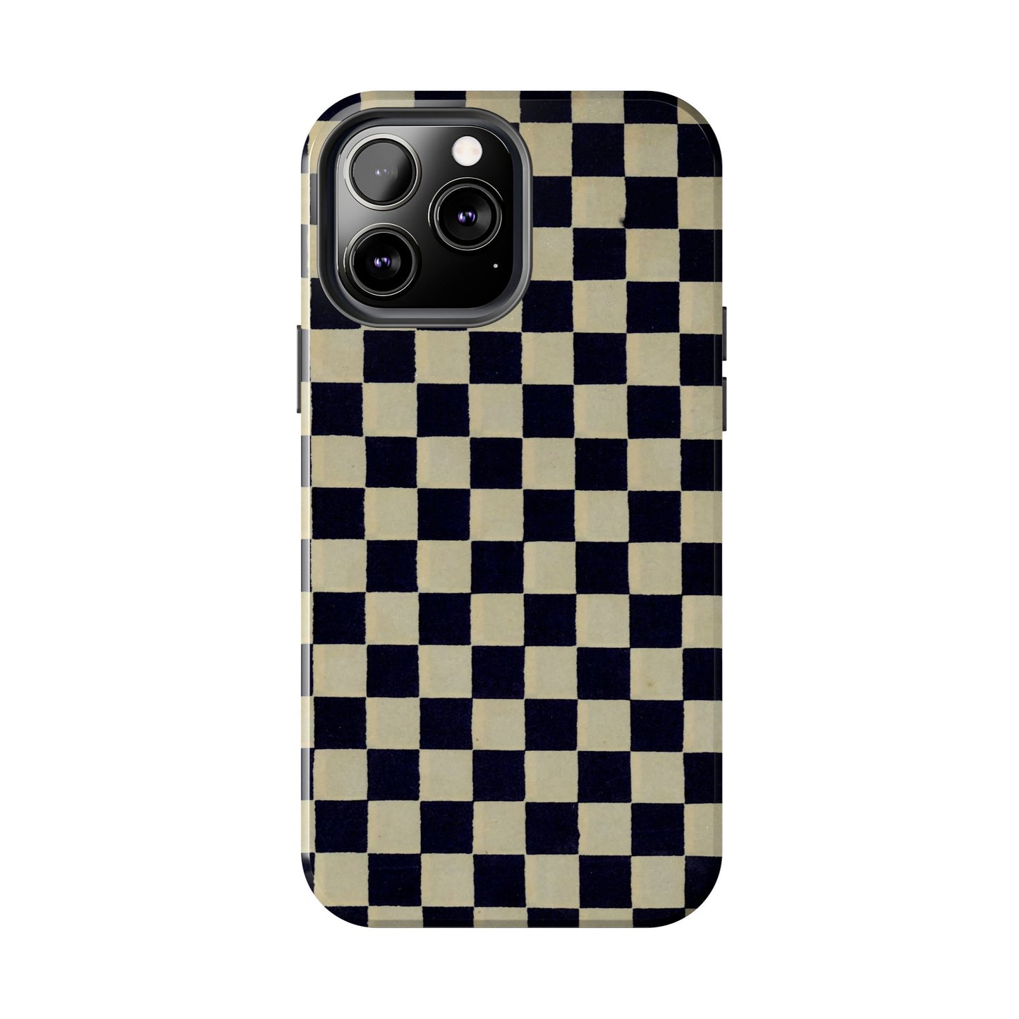 Ichimatsu Check Phone Case | Japanese Chiyogami Art | Taisho Modern Design 1926