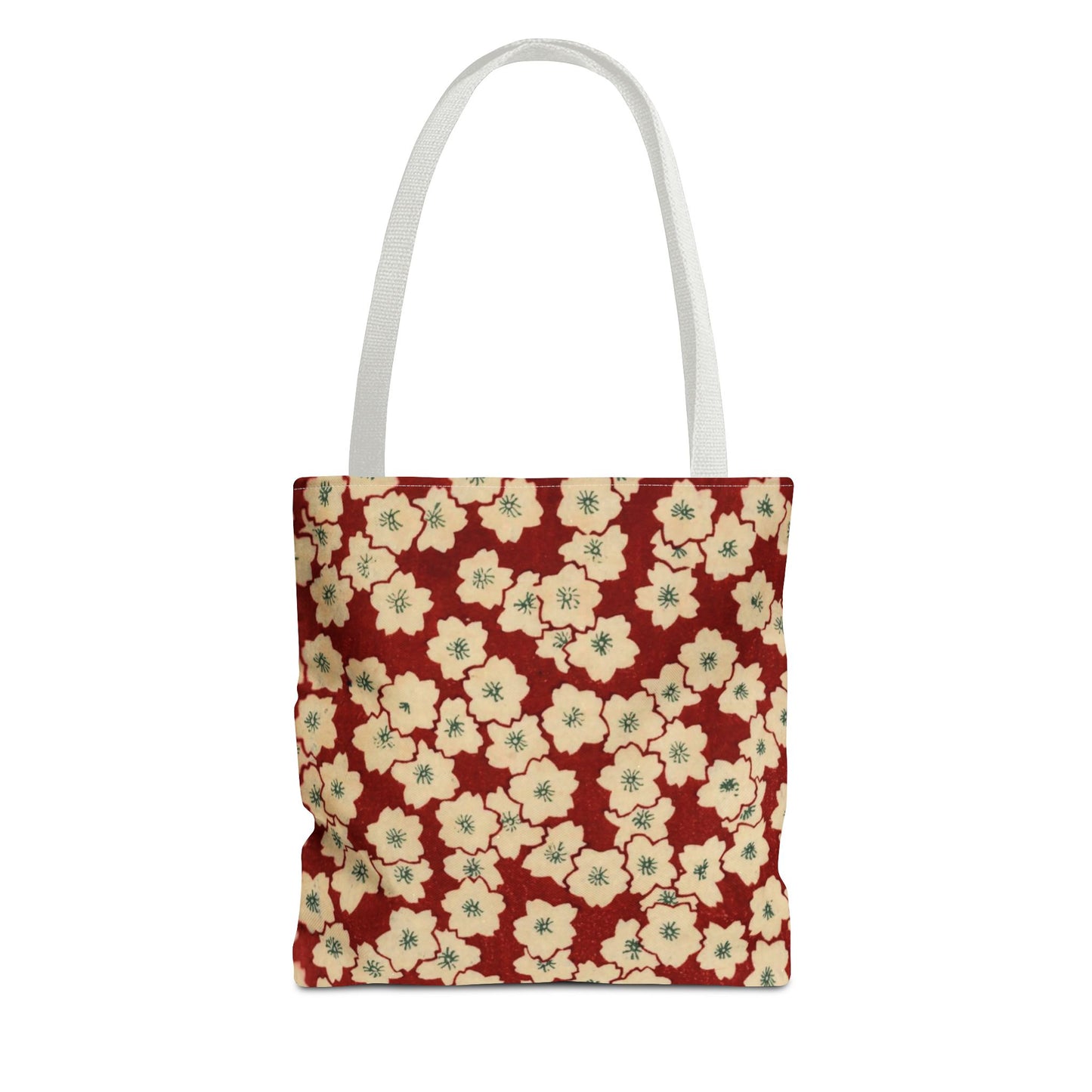 Japanese Sakura Tote Bag - Taisho Era Chiyogami Washi Pattern Vintage Design