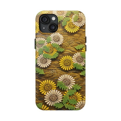 Japanese Dandelion Morning Glow Tough Phone Case | Kamisaka Sekka 1901 | Meiji Era Art