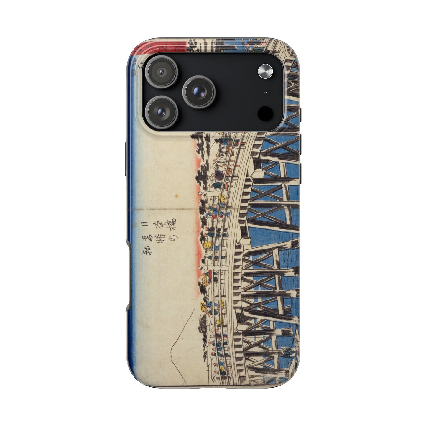 浮世絵ブリッジ・ミニマルスマホケース Ukiyo-e Bridge Minimalist Phone Case