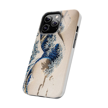 Great Wave 3D Embossed Tough Phone Case – Hokusai Japanese Art