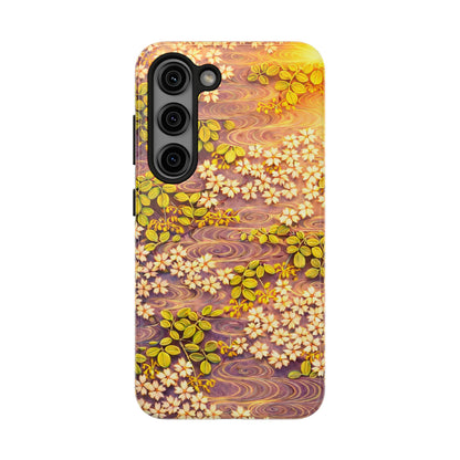 Sakura River Morning Light Phone Case – Japanese Chiyogami Inspired