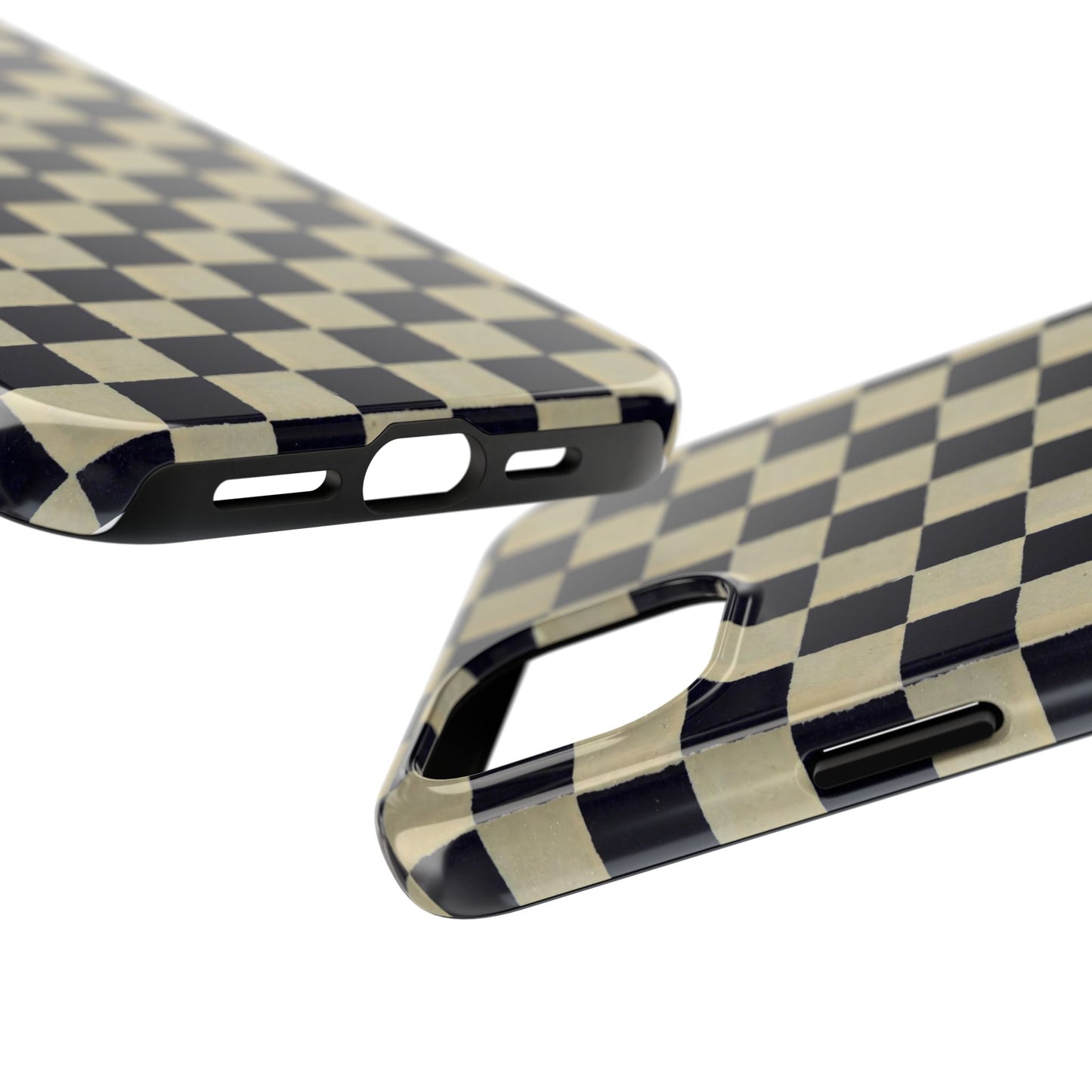 Ichimatsu Check Phone Case | Japanese Chiyogami Art | Taisho Modern Design 1926