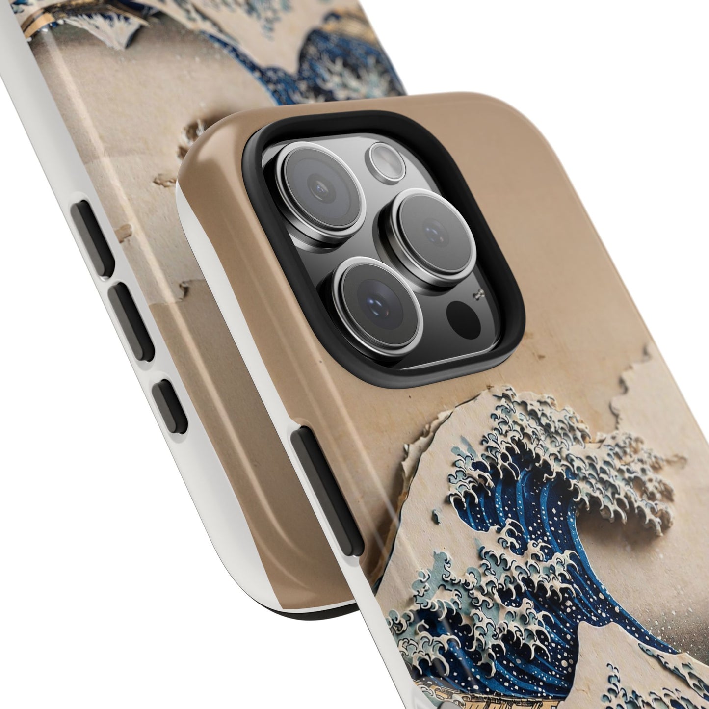 Japanese Great Wave Phone Case | Hokusai Katsushika 3D Art | Edo Era Masterpiece | Fuji Mountain