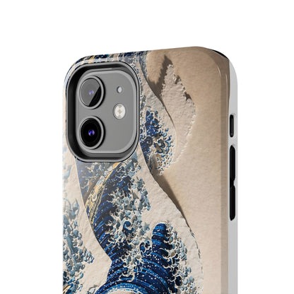 Great Wave 3D Embossed Tough Phone Case – Hokusai Japanese Art