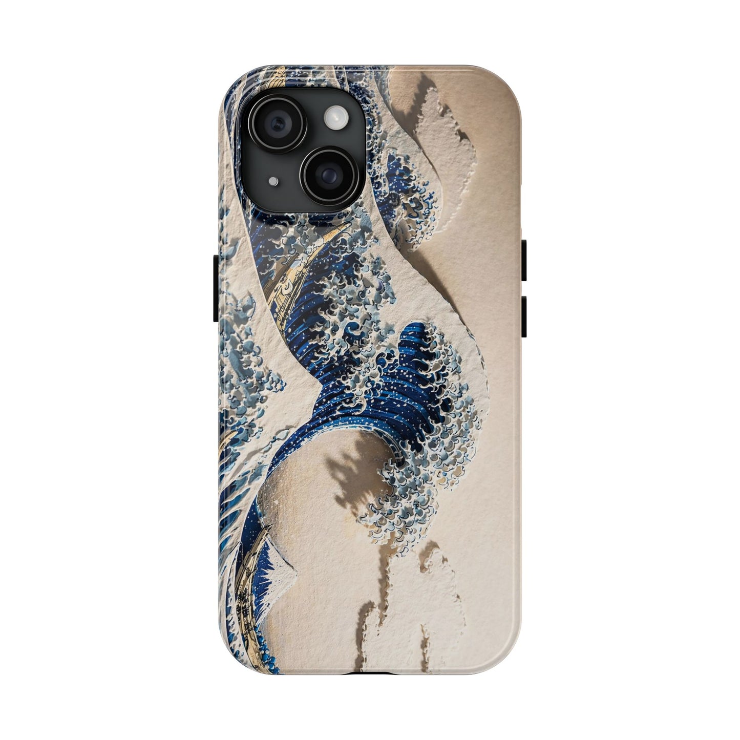 Great Wave 3D Embossed Tough Phone Case – Hokusai Japanese Art