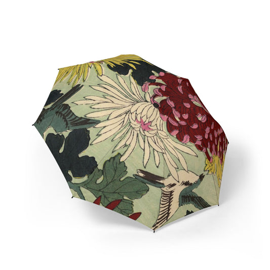 Taisho Kasakasa Stories – Taisho Era Chrysanthemum Umbrella (Vintage Japanese Floral Pattern)