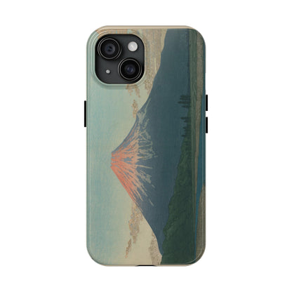Red Fuji Japanese Ukiyo-e Phone Case - Hokusai Mount Fuji Art Cover