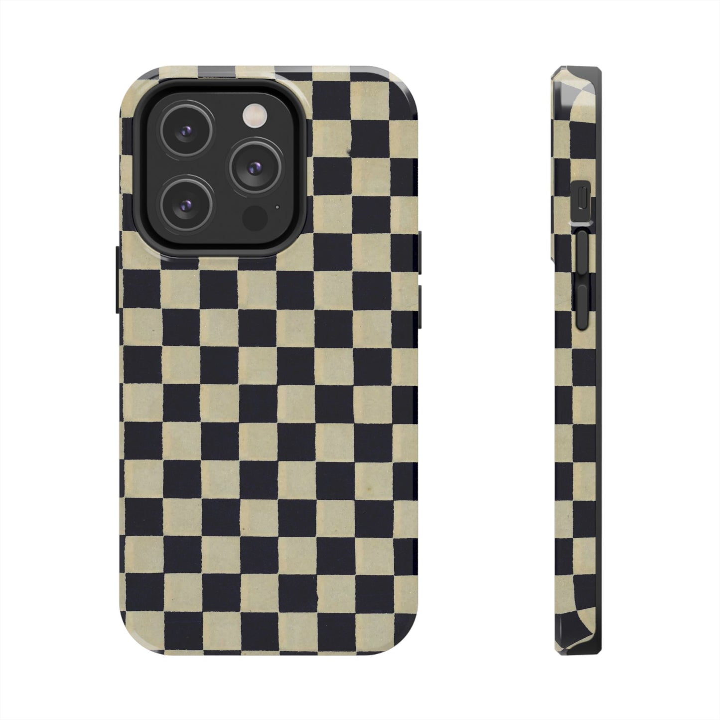 Ichimatsu Check Phone Case | Japanese Chiyogami Art | Taisho Modern Design 1926