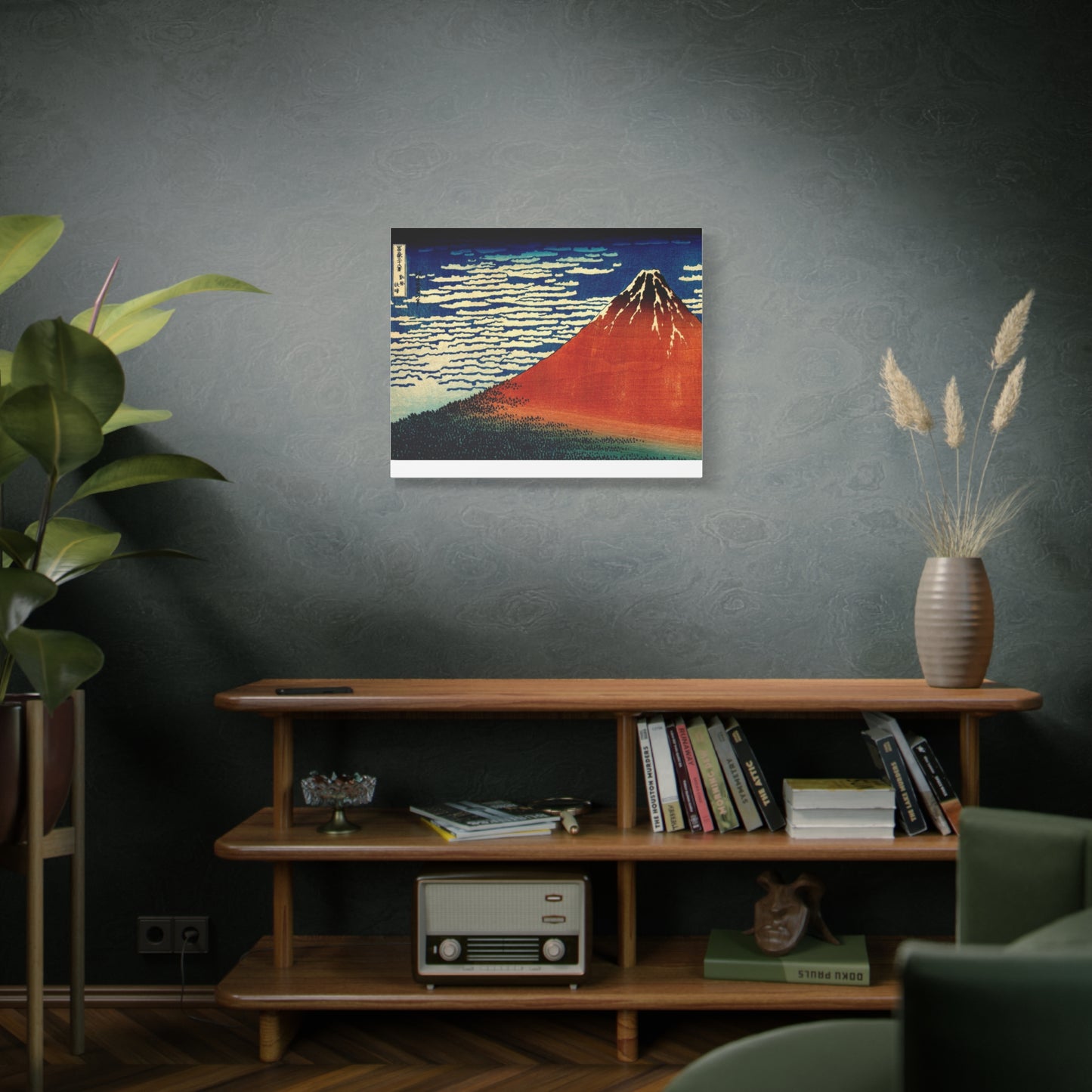 Red Fuji Canvas Print - Hokusai Fine Wind Clear Morning Japanese Ukiyo-e Wall Art