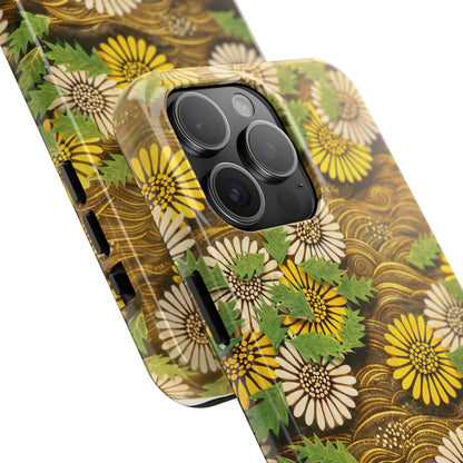 Japanese Dandelion Morning Glow Tough Phone Case | Kamisaka Sekka 1901 | Meiji Era Art