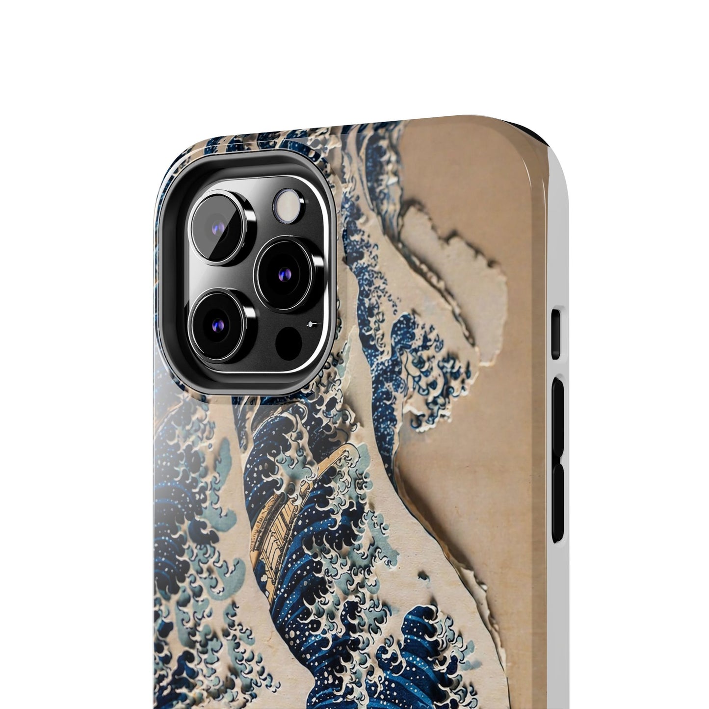 Great Wave 3D Shadow Relief Tough Phone Case – Hokusai Japanese Art