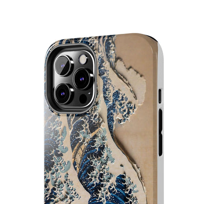 Great Wave 3D Shadow Relief Tough Phone Case – Hokusai Japanese Art