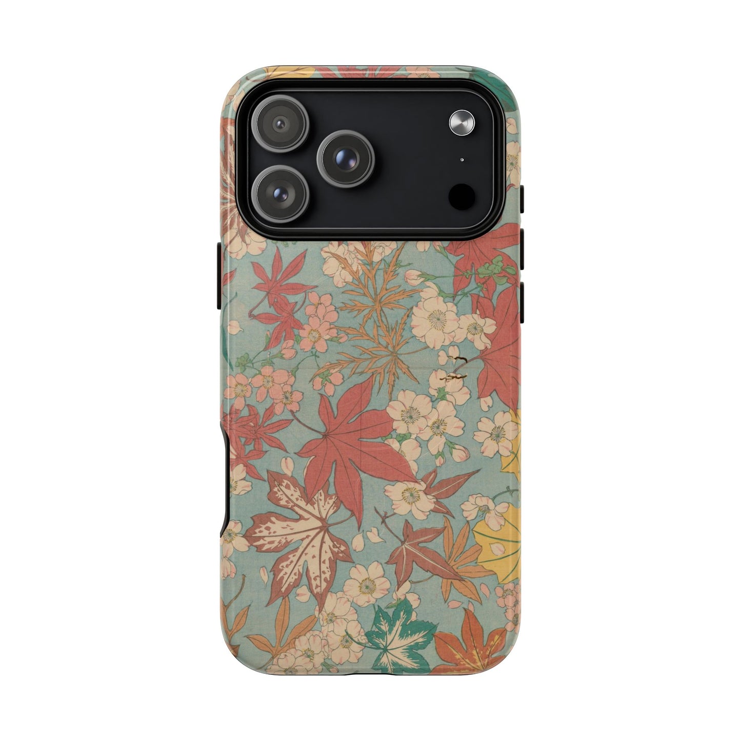 Meiji Era Maple & Autumn Bloom Phone Case | "Chiyogami Mihon" Japanese Archive Art