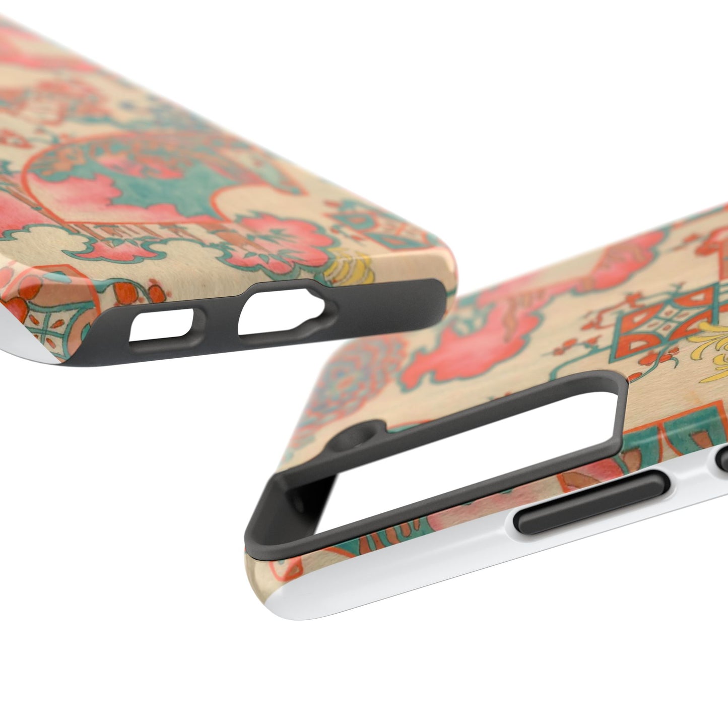 Meiji Era Fan & Chrysanthemum Phone Case | 1901 Zuan Hyakushu | Japanese Art