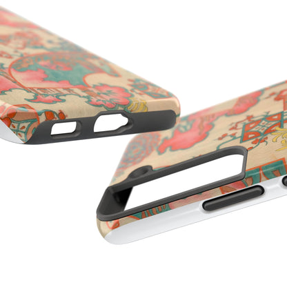 Meiji Era Fan & Chrysanthemum Phone Case | 1901 Zuan Hyakushu | Japanese Art