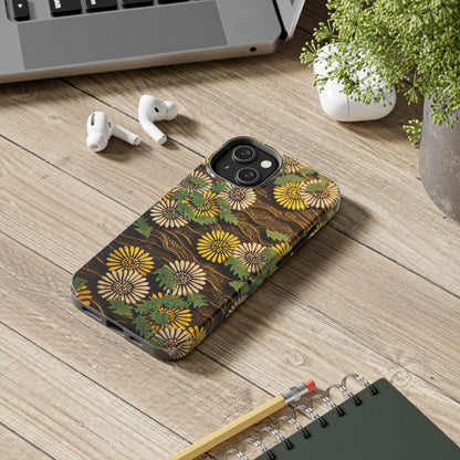 Japanese Dandelion Tough Phone Case | Kamisaka Sekka Zuanbyakushu 1901 | Meiji Era Art