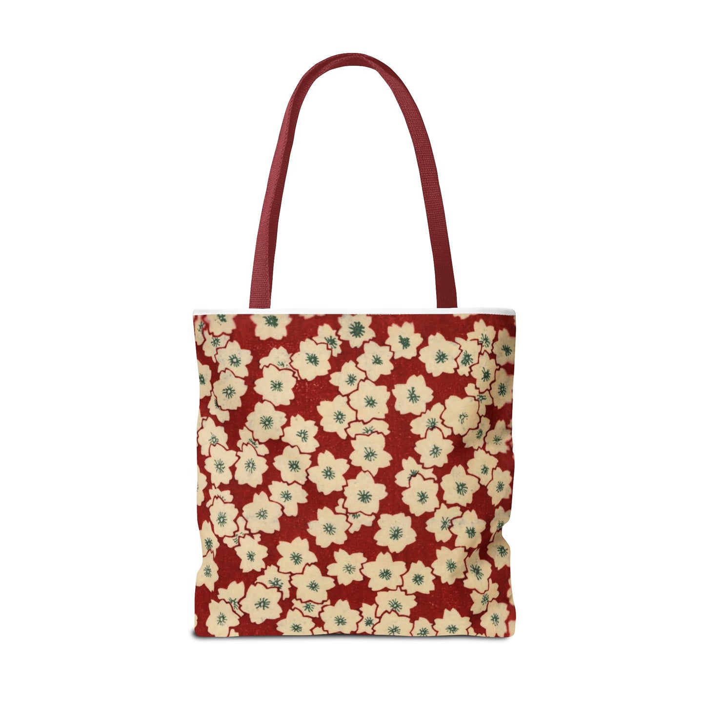 Japanese Sakura Tote Bag - Taisho Era Chiyogami Washi Pattern Vintage Design