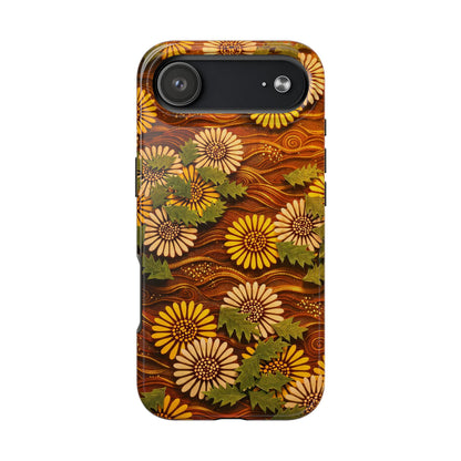 Japanese Dandelion Sunset Glow Tough Phone Case | Kamisaka Sekka 1901 | Meiji Era Art