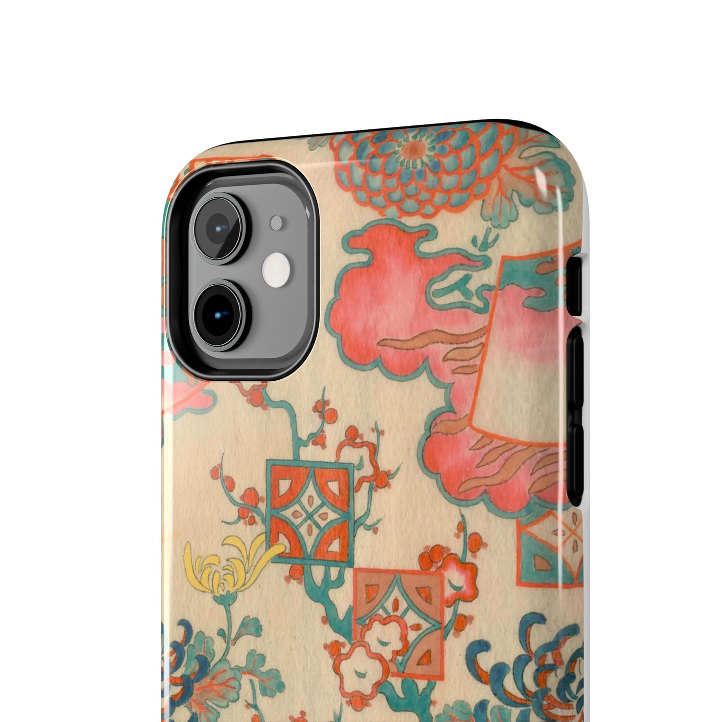 Meiji Era Fan & Chrysanthemum Phone Case | 1901 Zuan Hyakushu | Japanese Art