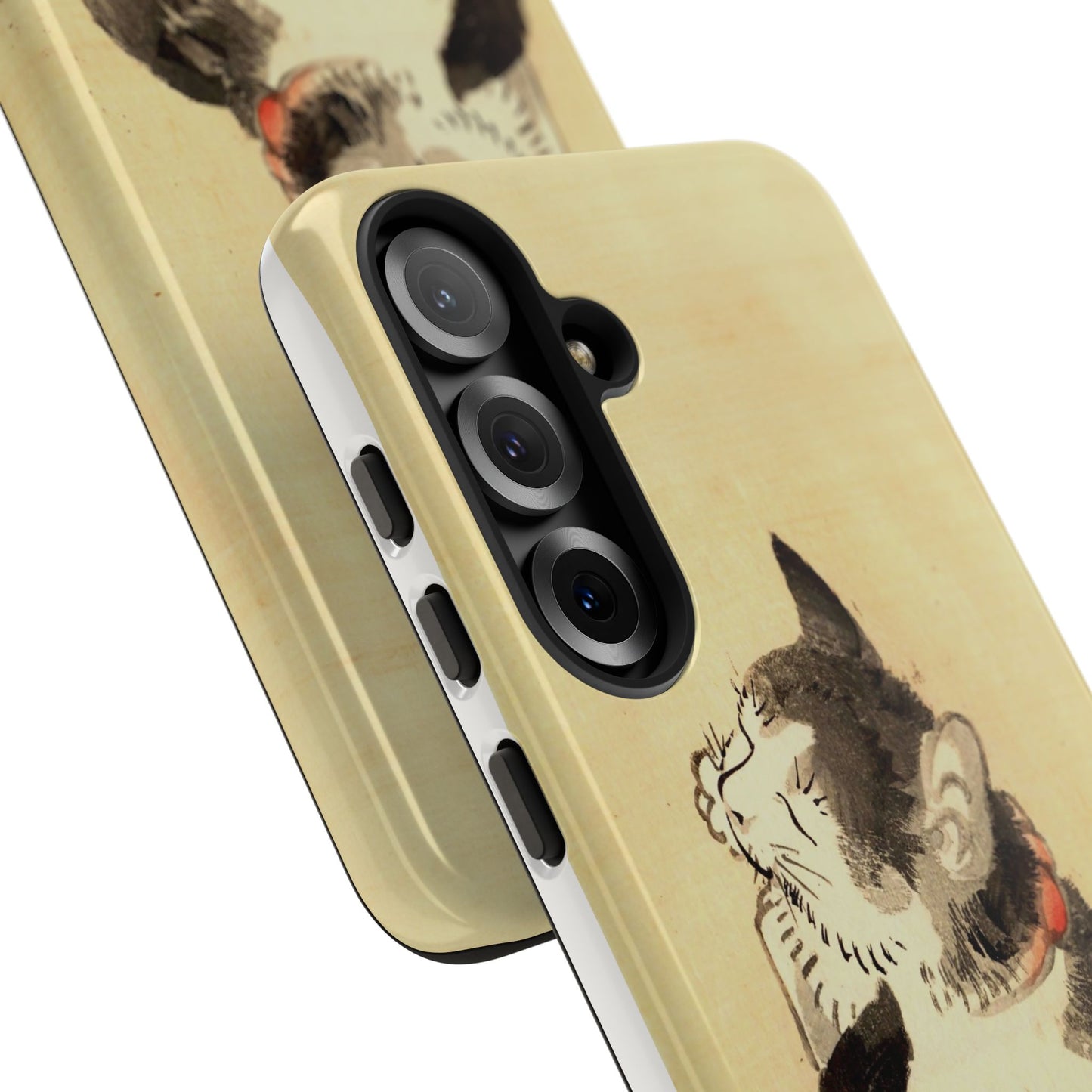 Sleeping Cat iPhone Case | Meiji Era Japanese Ink Painting | Ukiyo-e Art Phone Case | Vintage Japan Cat Gift