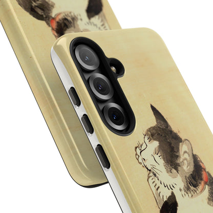 Sleeping Cat iPhone Case | Meiji Era Japanese Ink Painting | Ukiyo-e Art Phone Case | Vintage Japan Cat Gift