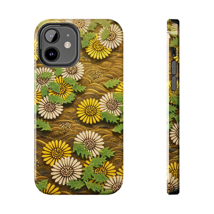 Japanese Dandelion Morning Glow Tough Phone Case | Kamisaka Sekka 1901 | Meiji Era Art