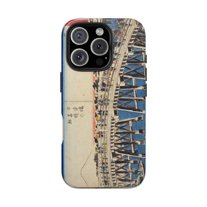 浮世絵ブリッジ・ミニマルスマホケース Ukiyo-e Bridge Minimalist Phone Case