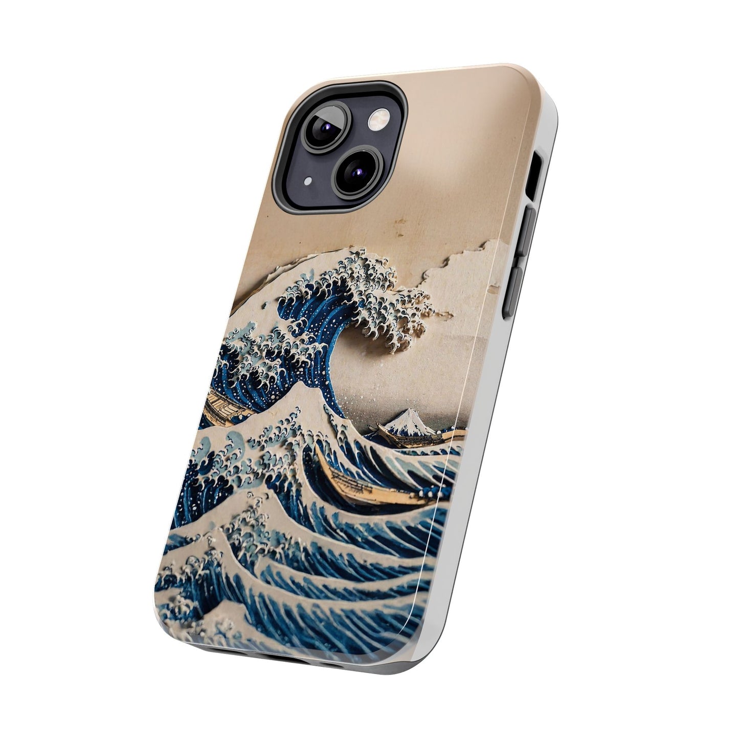 Japanese Great Wave Phone Case | Hokusai Katsushika 3D Art | Edo Era Masterpiece | Fuji Mountain