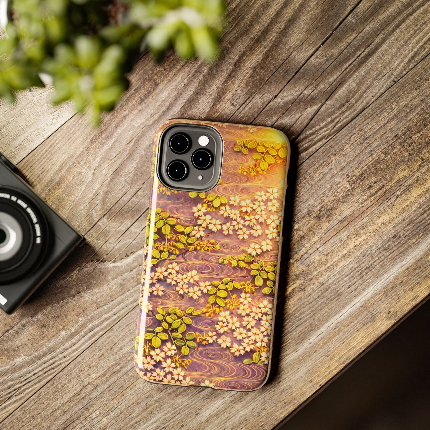 Sakura River Morning Light Phone Case – Japanese Chiyogami Inspired