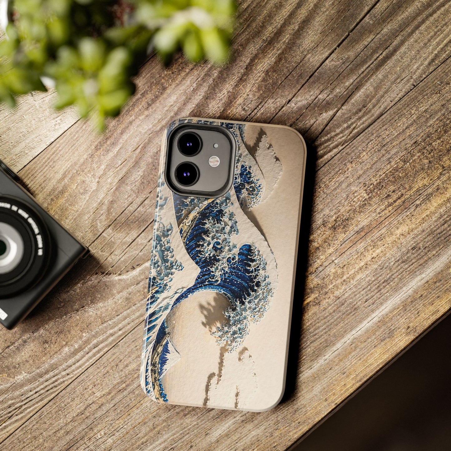 Great Wave 3D Embossed Tough Phone Case – Hokusai Japanese Art