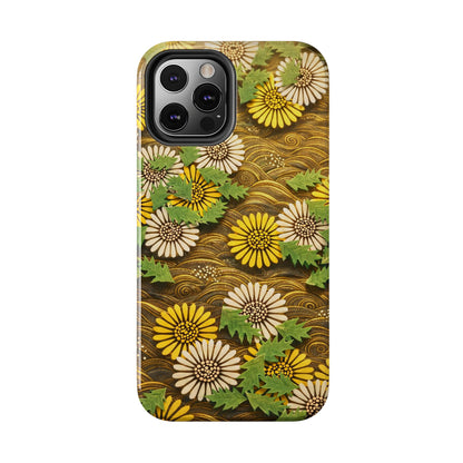 Japanese Dandelion Morning Glow Tough Phone Case | Kamisaka Sekka 1901 | Meiji Era Art