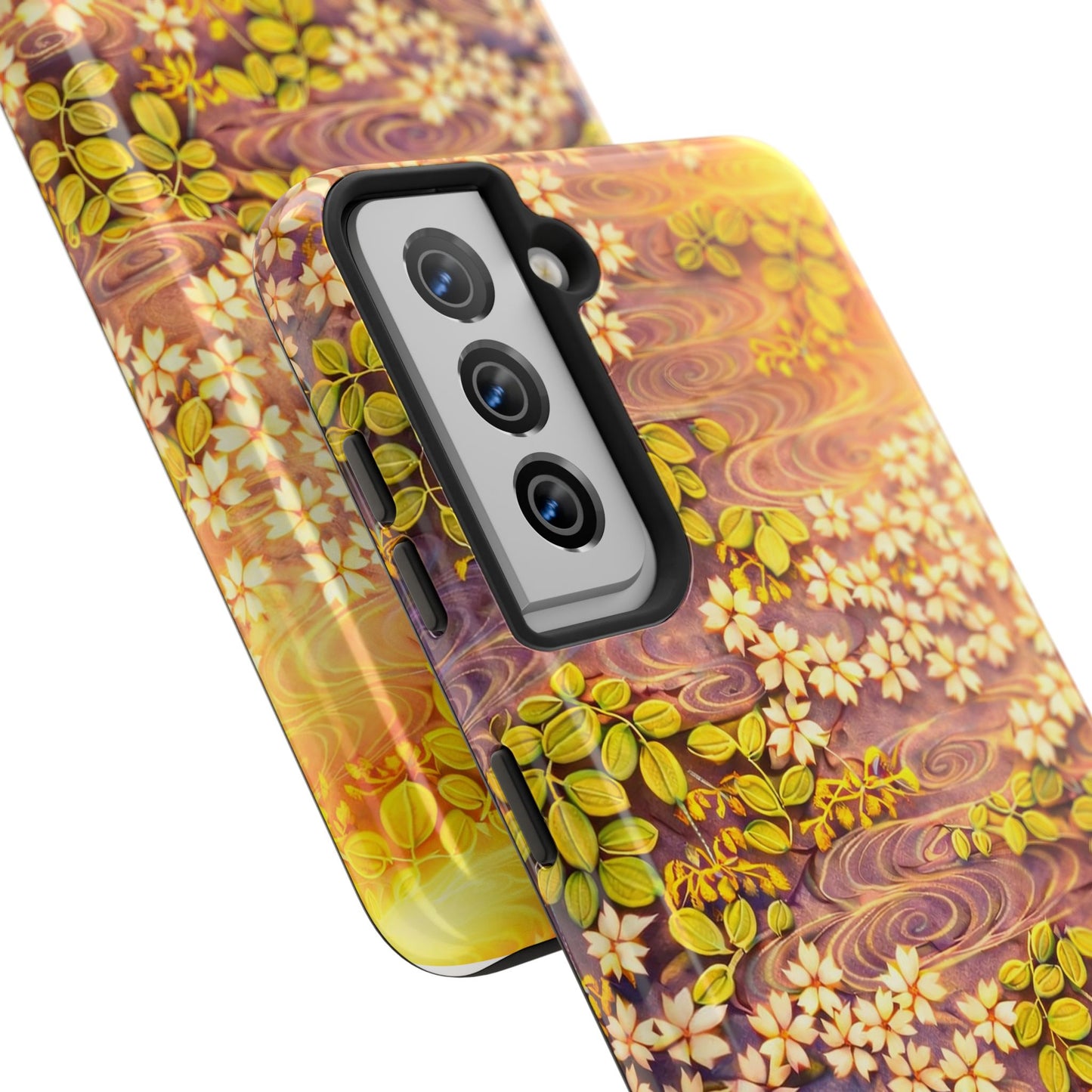 Sakura River Morning Light Phone Case – Japanese Chiyogami Inspired